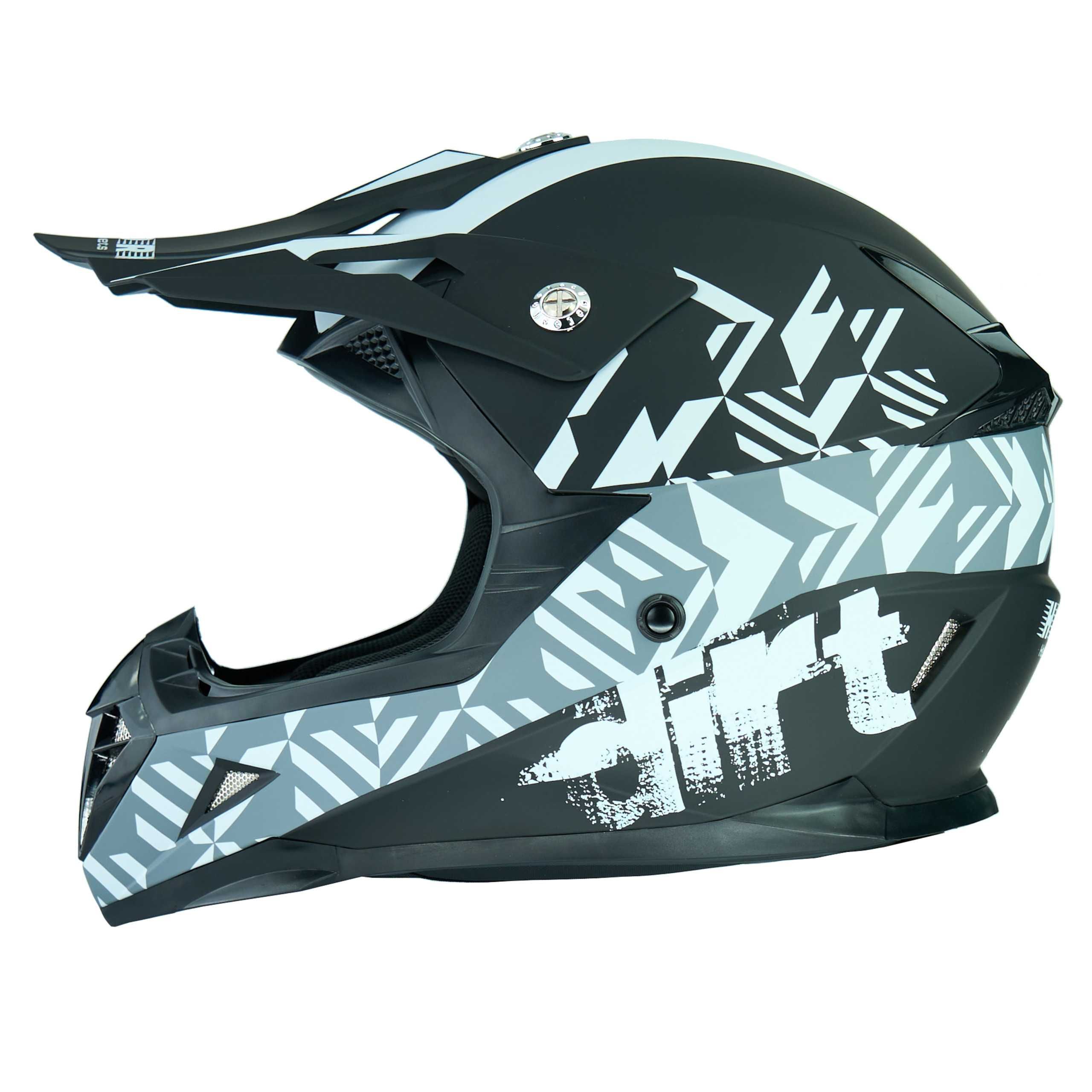 Kask Motocyklowy Cross HORN 915 Enduro Quad POD INTERKOM ECE-06 +GOGLE