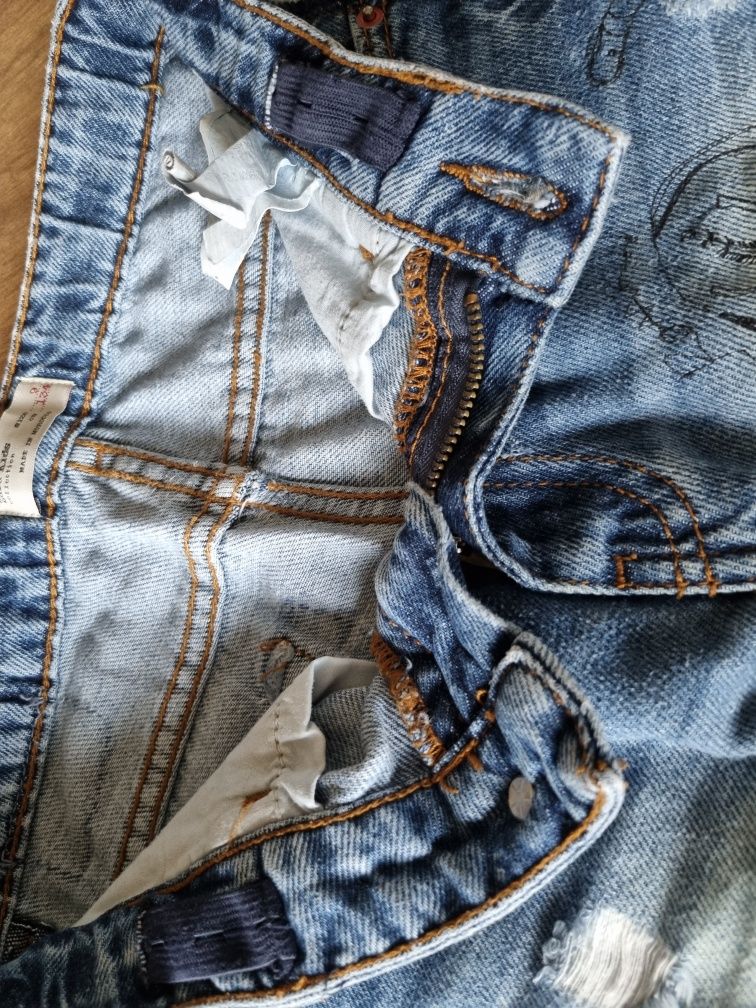 Szorty chłopięce jeans, Zara Kids, rozmiar 134