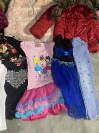 одяг для дівчинки 4-5 Пакет одежди Кофти,платье шорти футболк костюм