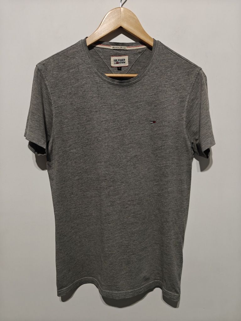 Tommy Hilfiger t-shirt koszulka sportowa męska logowana S