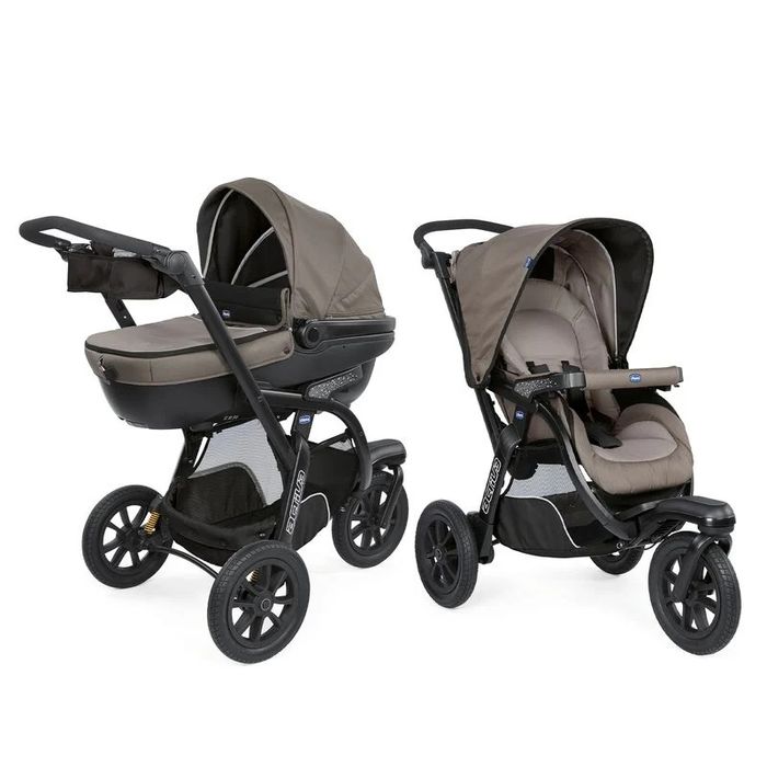 Коляска chicco active 2 в 1 (Прогулягковий візок + люлюка) + музичний