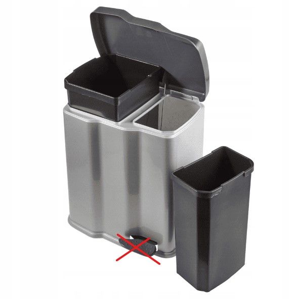 pojemnik, kubeł, kontener plastik keeeper 22l. z defektem. opis