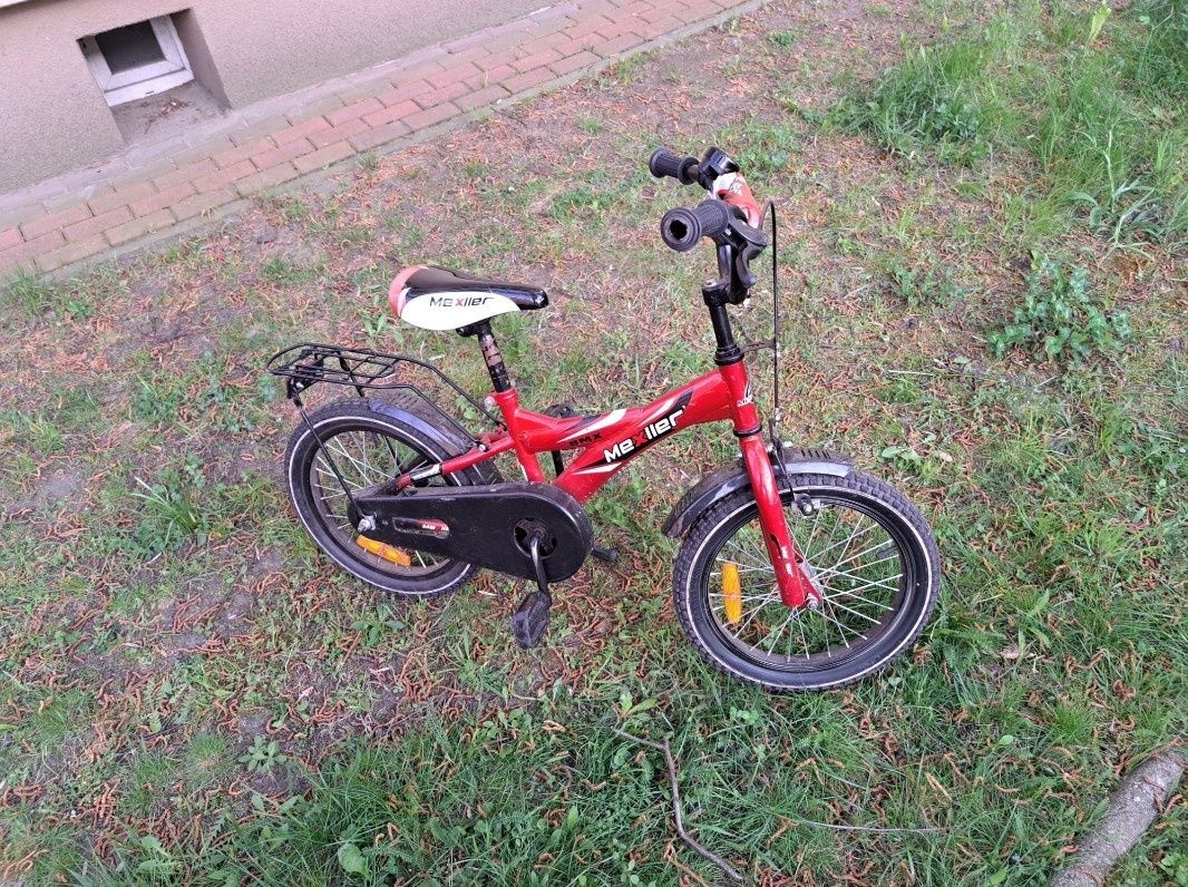 Rower bmx Mexller 16 dla chłopca dziewczynki czerwony