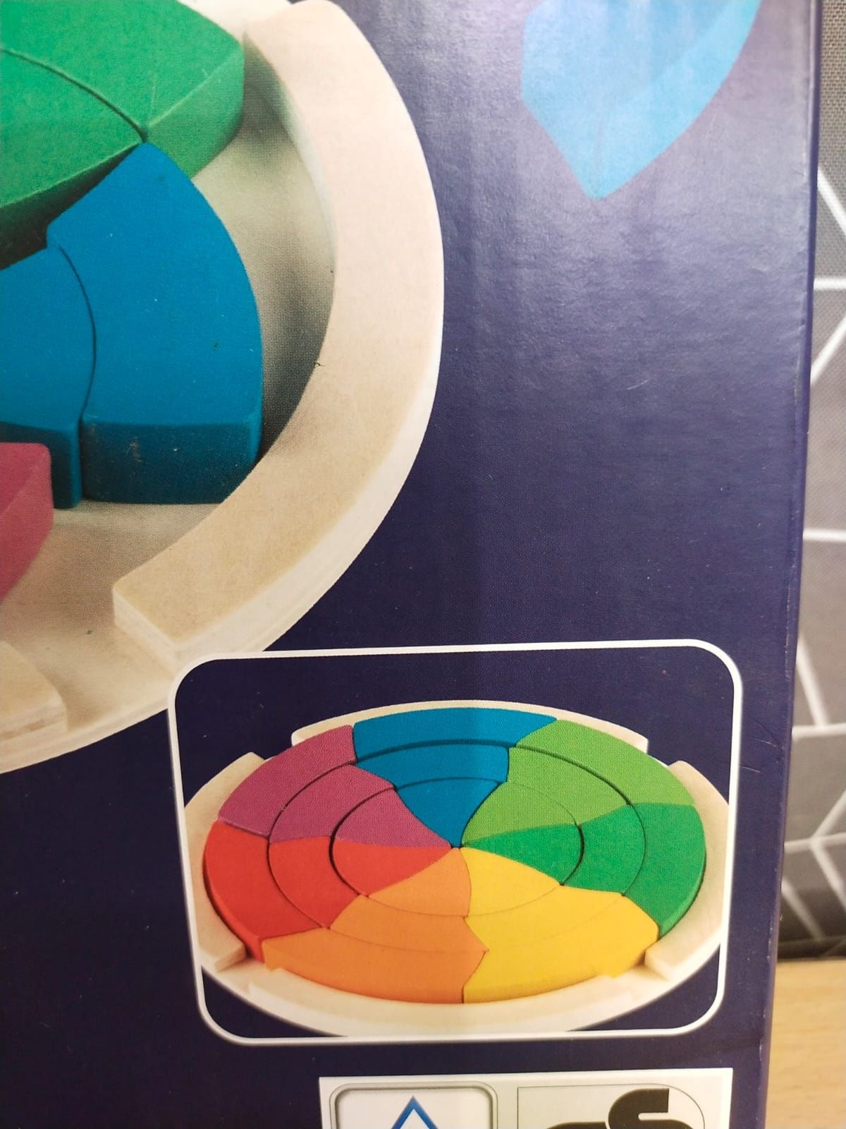Tęczowa układanka okrąg Play Tive Montessori