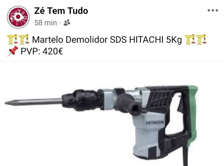 Martelo Demolidor SDS HITACHI