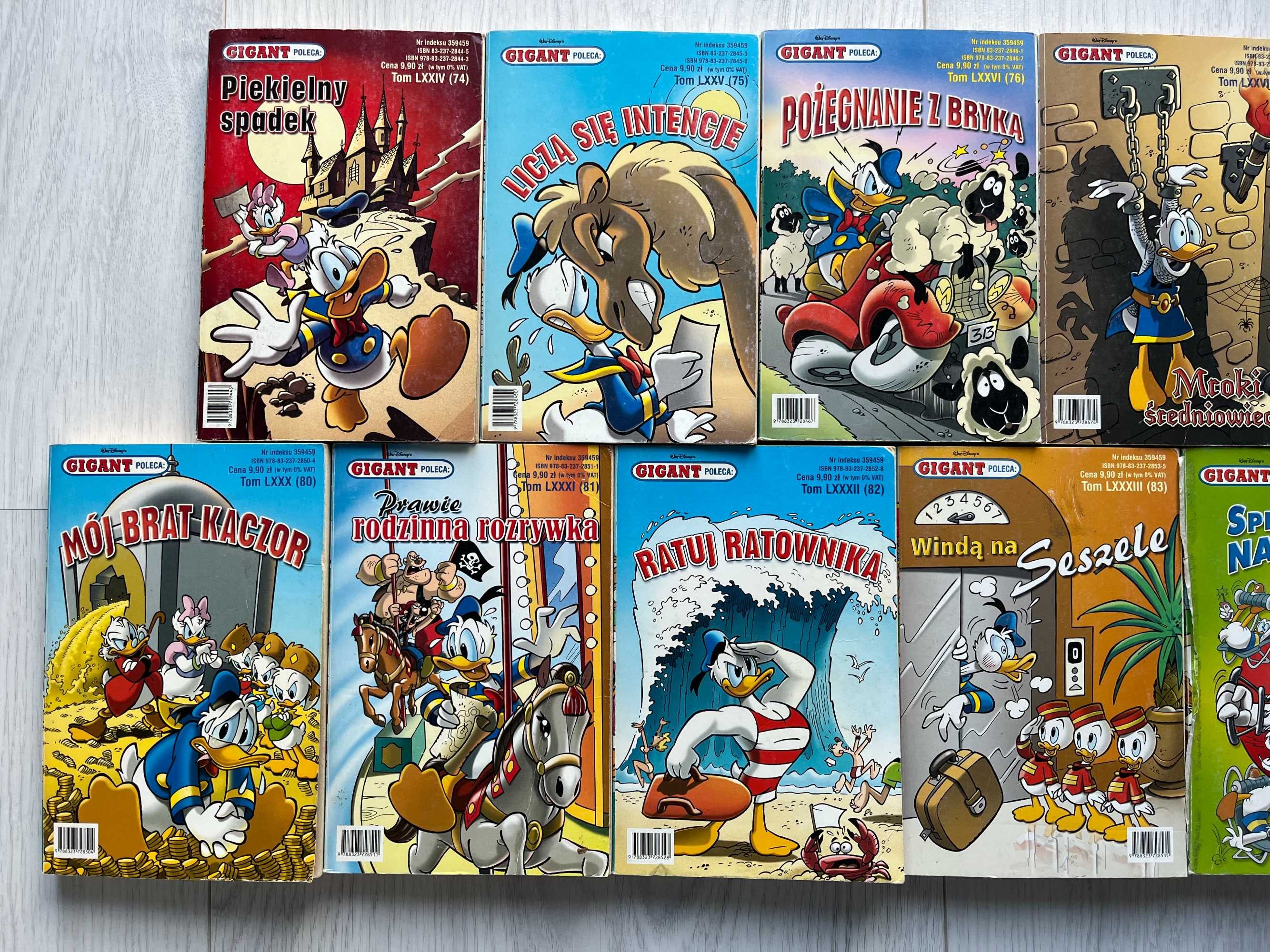 Komiks Gigant Cały Rok 2007 13 sztuk numery 74-86