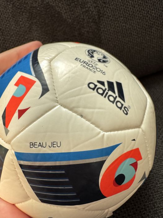 Piłka nożna Euro 2016 Adidas Beau Jeu mini AC5427 rozmiar 1