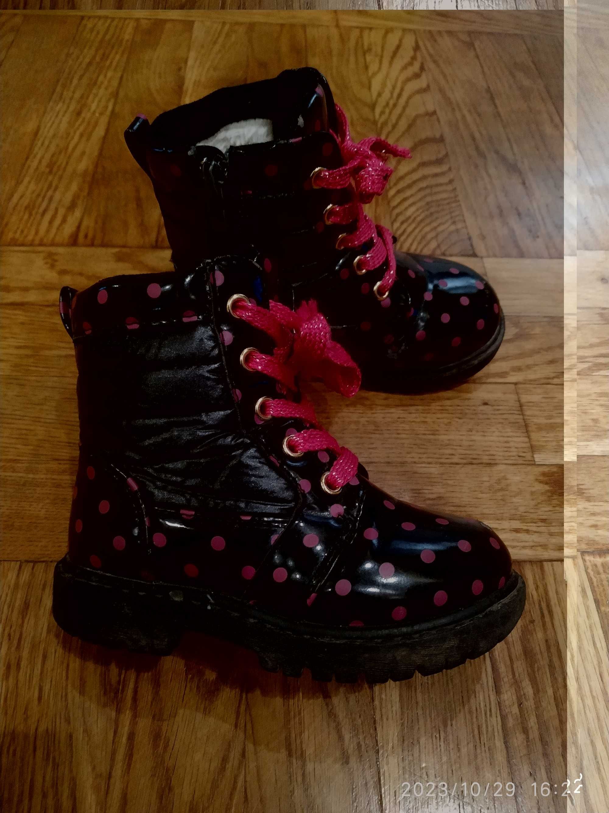 buty zimowe dla dziewczynki rozm. 25