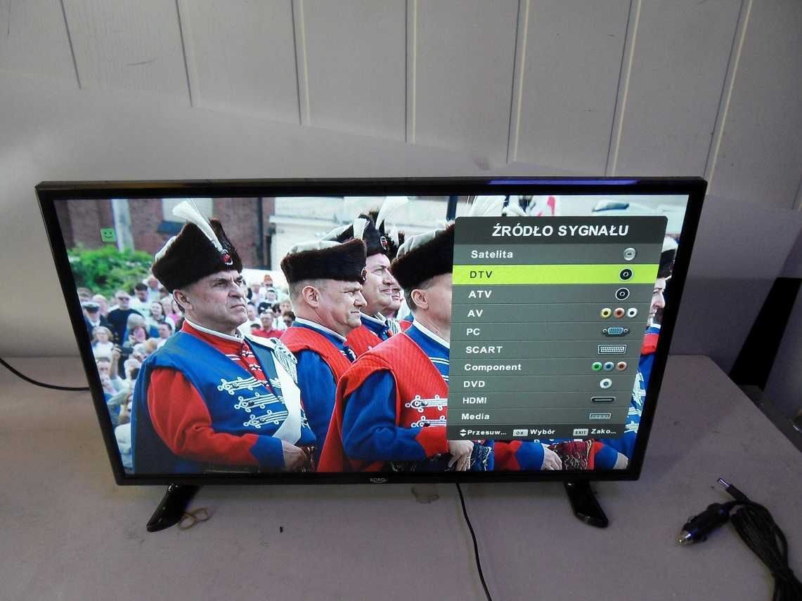 LED Tv 24" dvb-t/2 hevc gwarancja 12v i 230v
