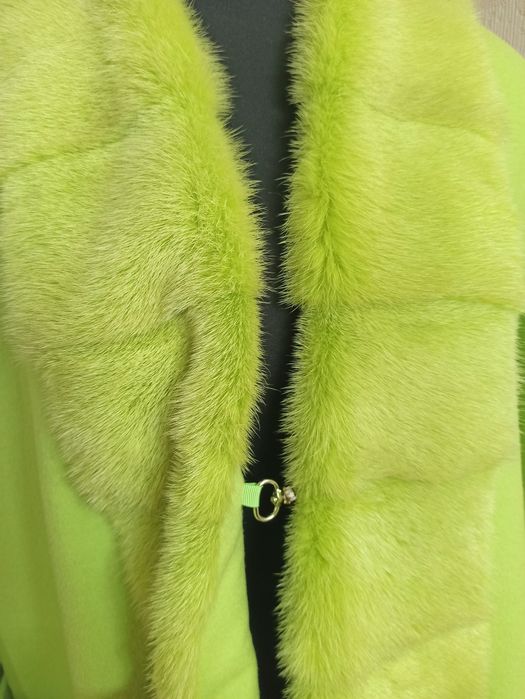 Пальто вовна, кашемір з натуральною норкою