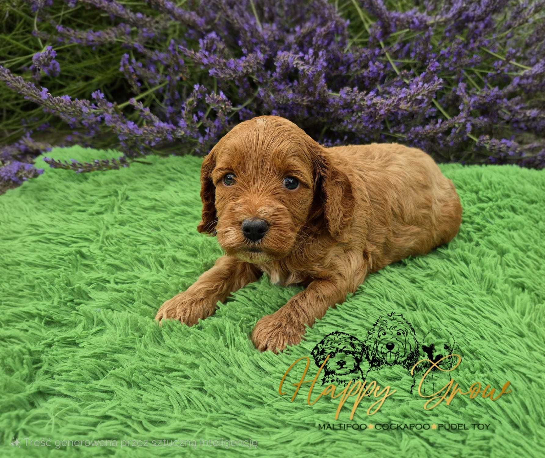 Cockapoo F1B red uroczy piesek Pixel