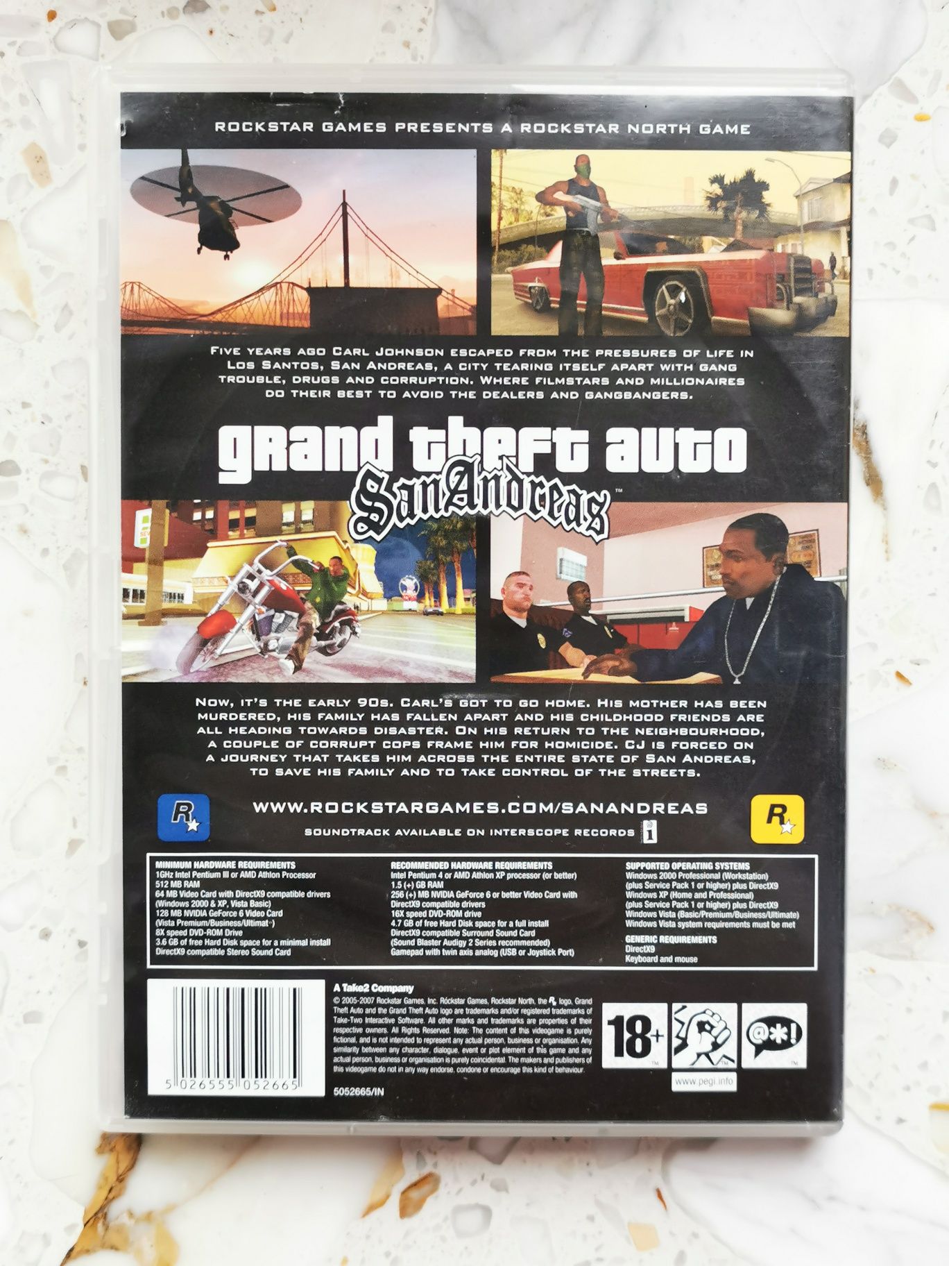 GTA Grand Theft Auto San Andreas PC premierowe ENG