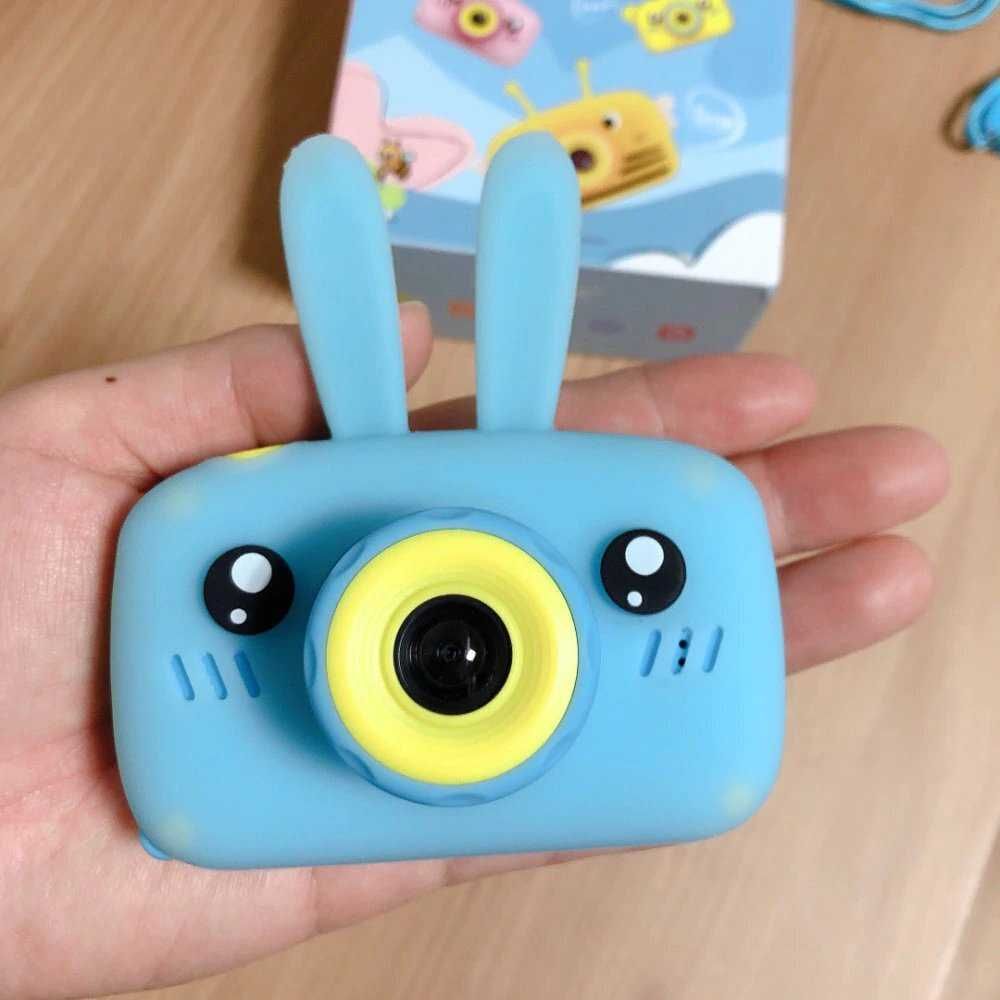 Aparat kamera cyfrowy fotograficzny dla dzieci królik gry smycz