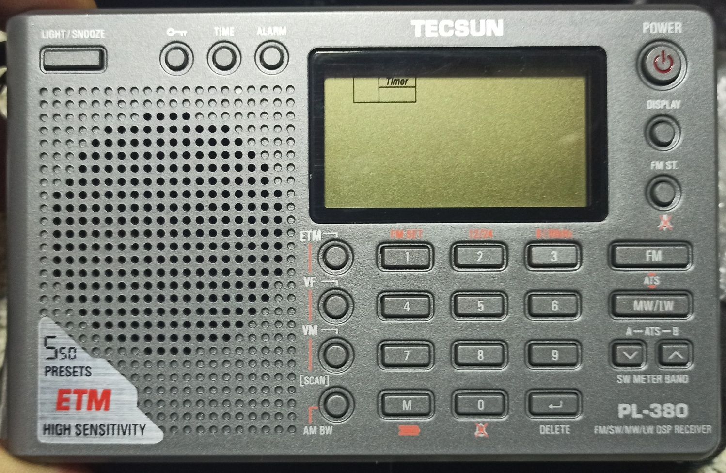 Tecsun PL-380 всеволновый FM LW MW SW радиоприемник DSP