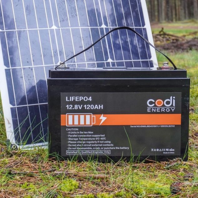 Аккумулятор LiFePO4 Codi 12V 120Ah (1.44квт*год) Літій-залізофосфат