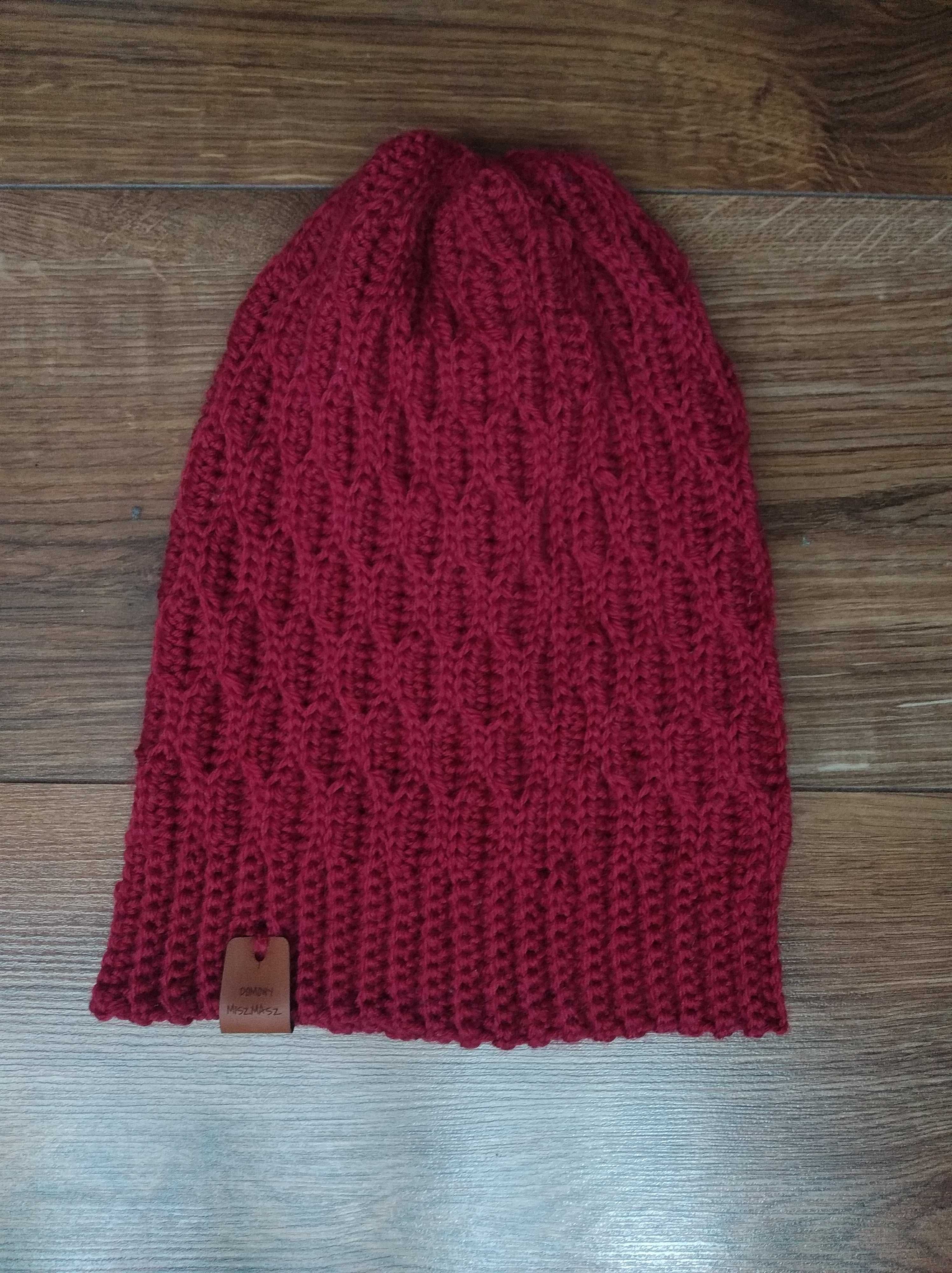 Zimowa czapka beanie Anna S 100% merynos różne kolory