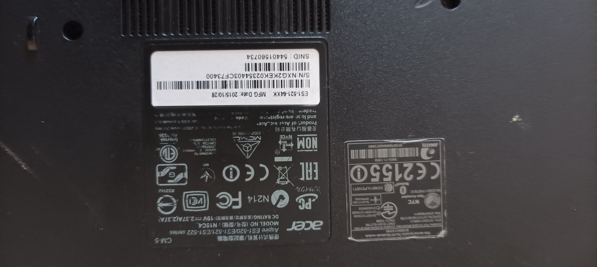 Acer aspire  ES1-521 6Gb/1TB