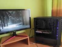 Komputer gamingowy RTX 3060 Ti Ryzen 5 5600 + Monitor 144 Hz 24 cale