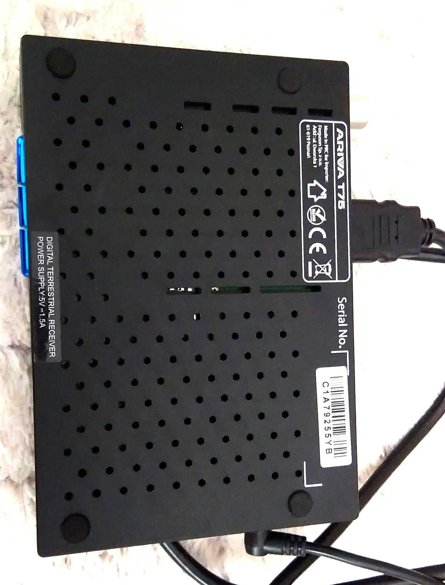 ARIVA T75 Dekoder,Tuner telewizji cyfrowej DVB-T2 Elbląg