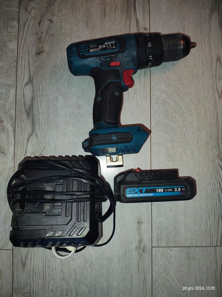Sprzedam wkrętarkę udarową Erbauer 18V z baterią,ładowarkę w komplecie