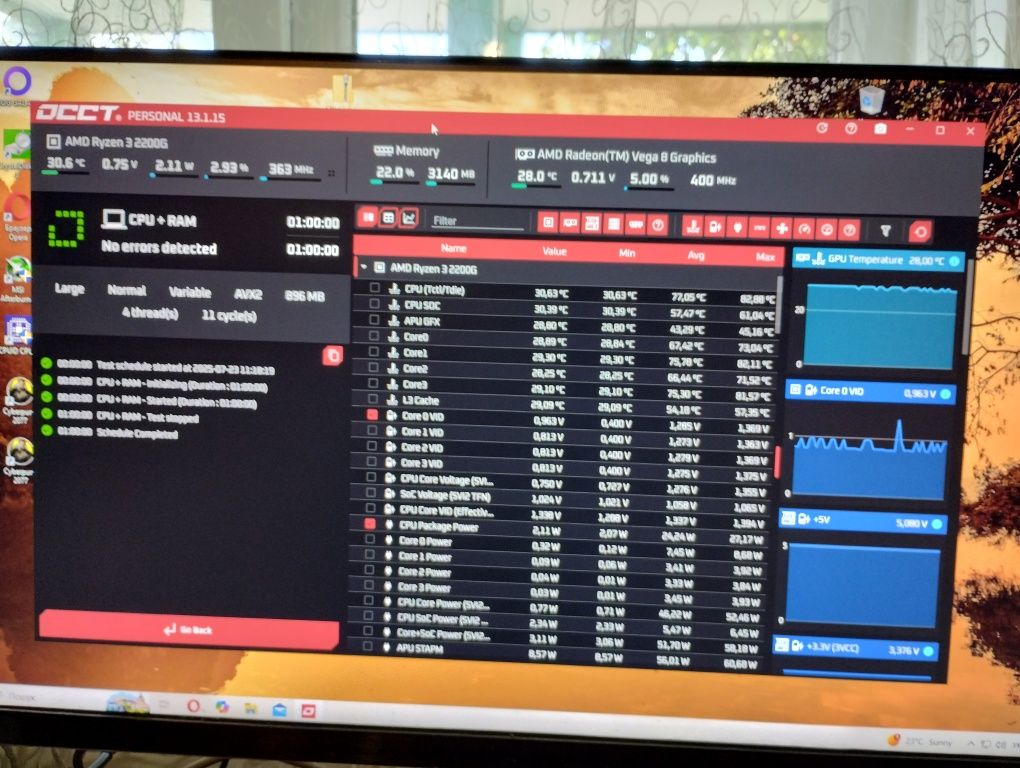 Комплект AM4 AMD Ryzen 3 2200G, MSI A320, DDR4 16GB, BOX