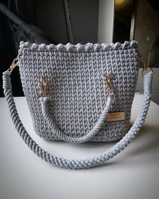 Torba robiona na szydełku handmade