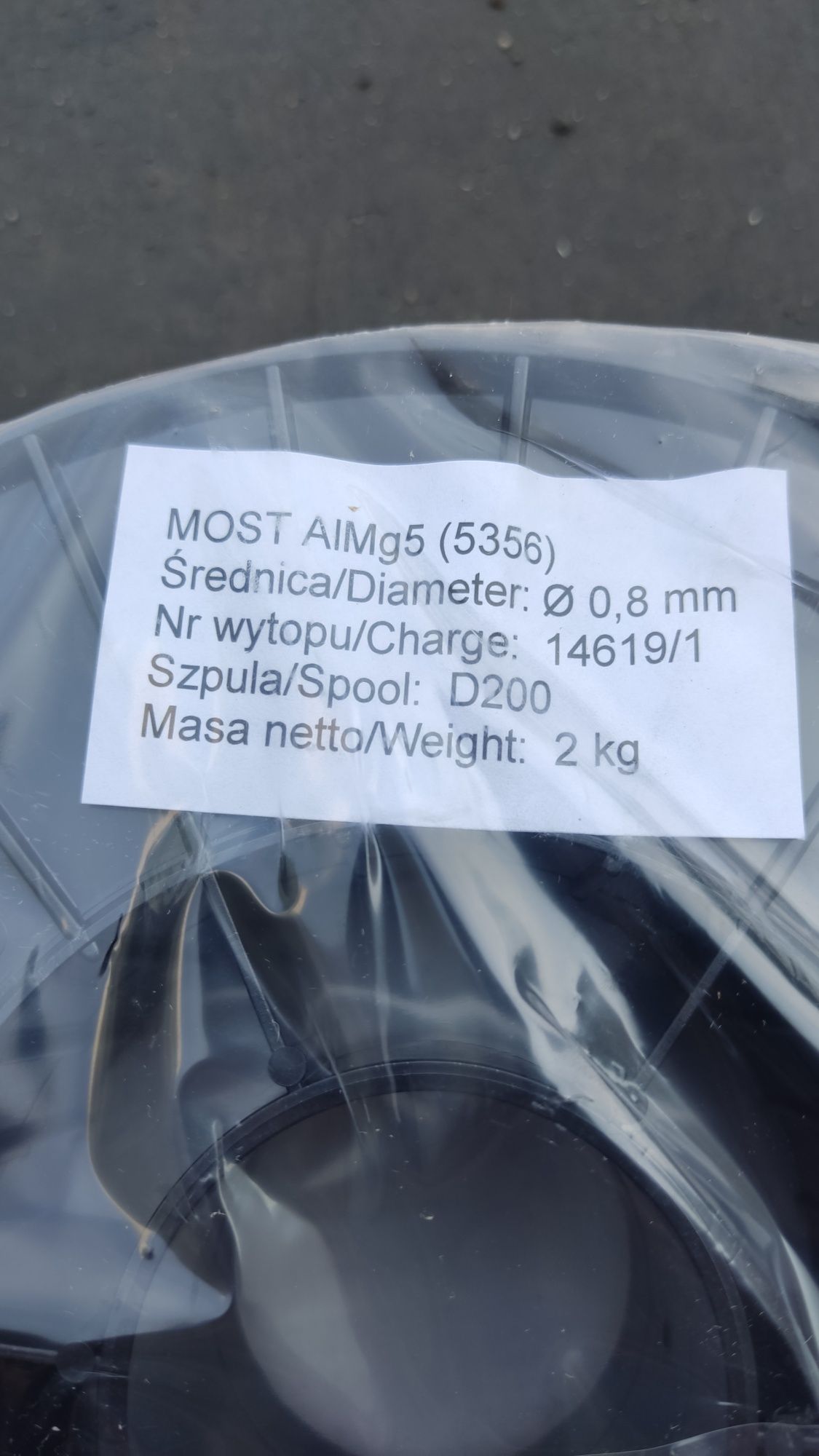 Drut spawalniczy aluminiowy 0,8 2kg Almg