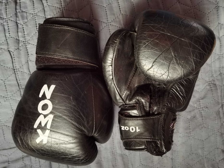 Skórzane rękawice bokserskie KWON