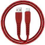 Sync 1.5M Kabel Usb Mfi Nyloflex Energea Czerwony/Red Lightningcharge