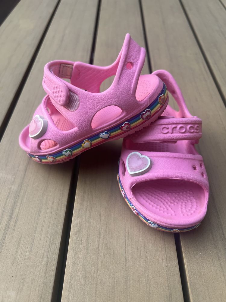 Sandały Crocs Rainbow 20-21 I c5 I 12,5cm