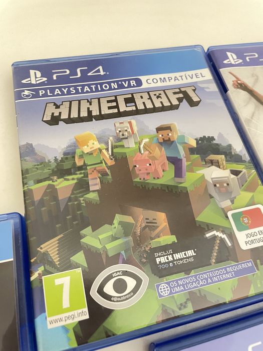 PlayStation 4 + comando + jogos