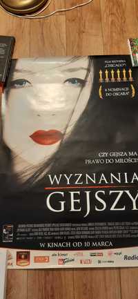 stary plakat filmowy wyznania gejszy dla kolekcjonerów