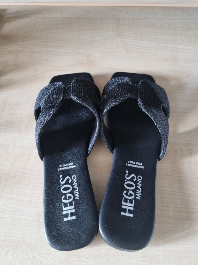 Klapki Hegos czarne