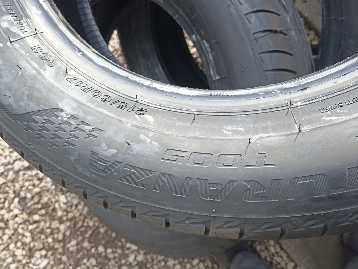 Nowe opony letnie 215/60/17 Bridgestone 4 szt 2022r