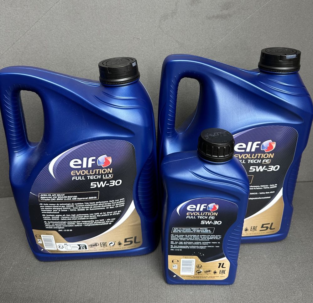 Масло 5w30/Elf 5w30 5л LLX -1355/Elf 5w30 5л full-tech fe - 1405грн