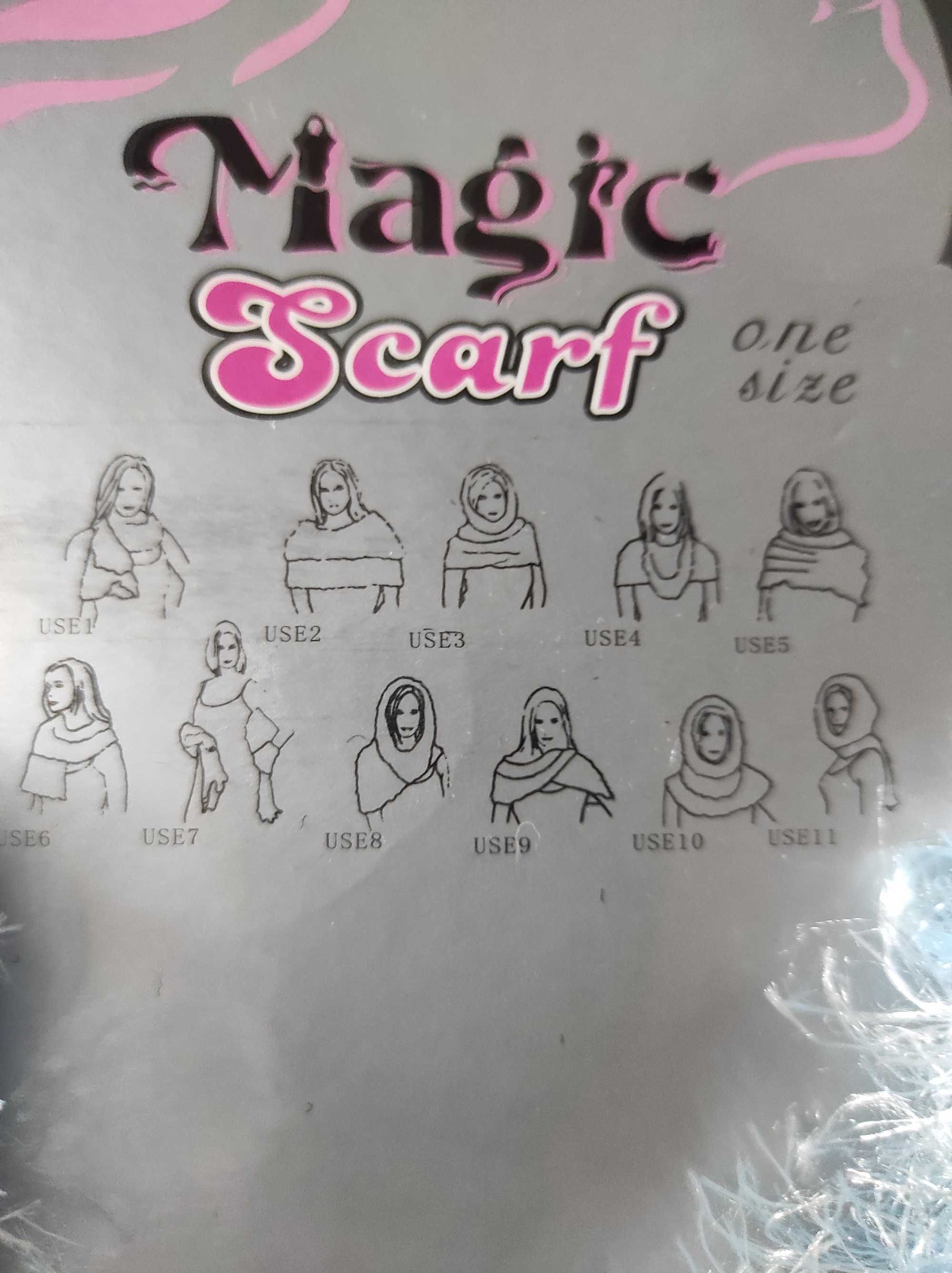 Szal, szalik, kaptur, czapka, Nowy, Magiczny szal