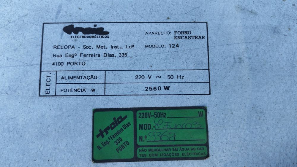 Fornos de encastrar elétrico