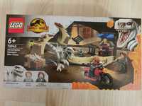 Nowe LEGO Jurrasic World 76945 Atrociraptor pościg na motocyklu nowy