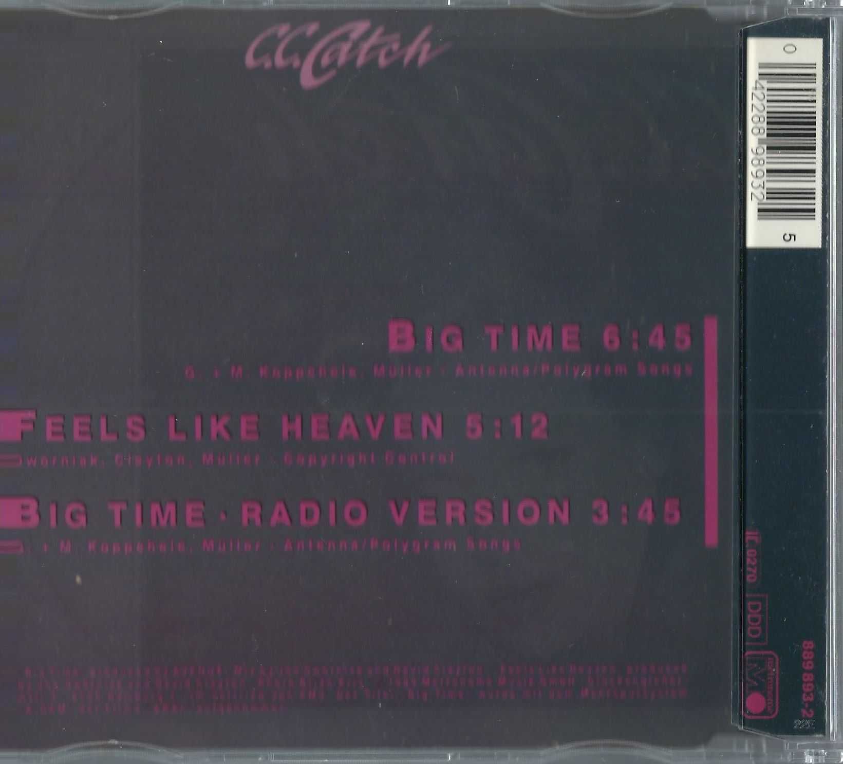 Maxi CD C.C. Catch - Big Time (1989) (Metronome)