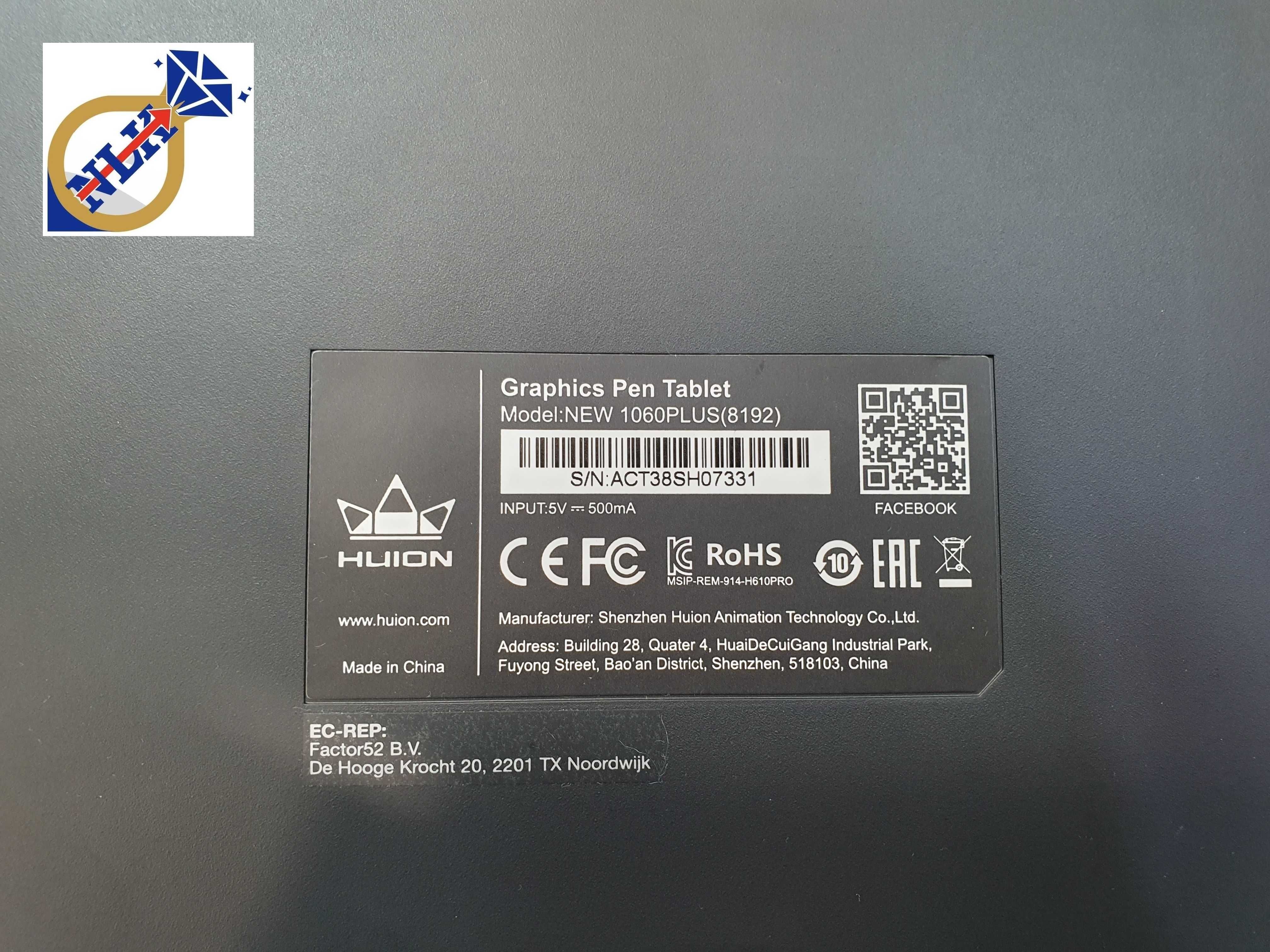 Tablet graficzny HUION NEW 1060PLUS / Możliwa wysyłka