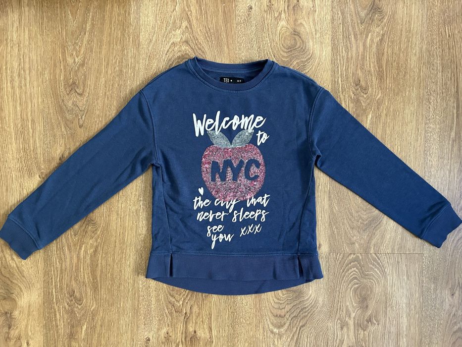 Bluza Dziewczęca Granatowa Rozmiar 122