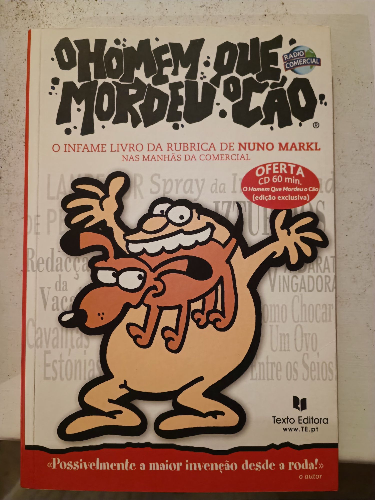 Livro O Homem que Mordeu o Cão de Nuno Markl