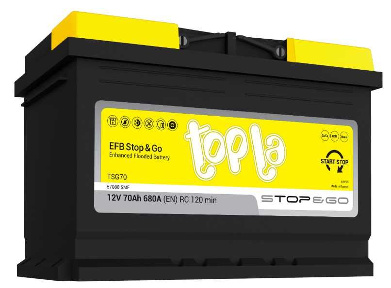 Akumulator Topla EFB start stop 60ah 65ah 70ah 75ah 80ah 90ah 3lata gw