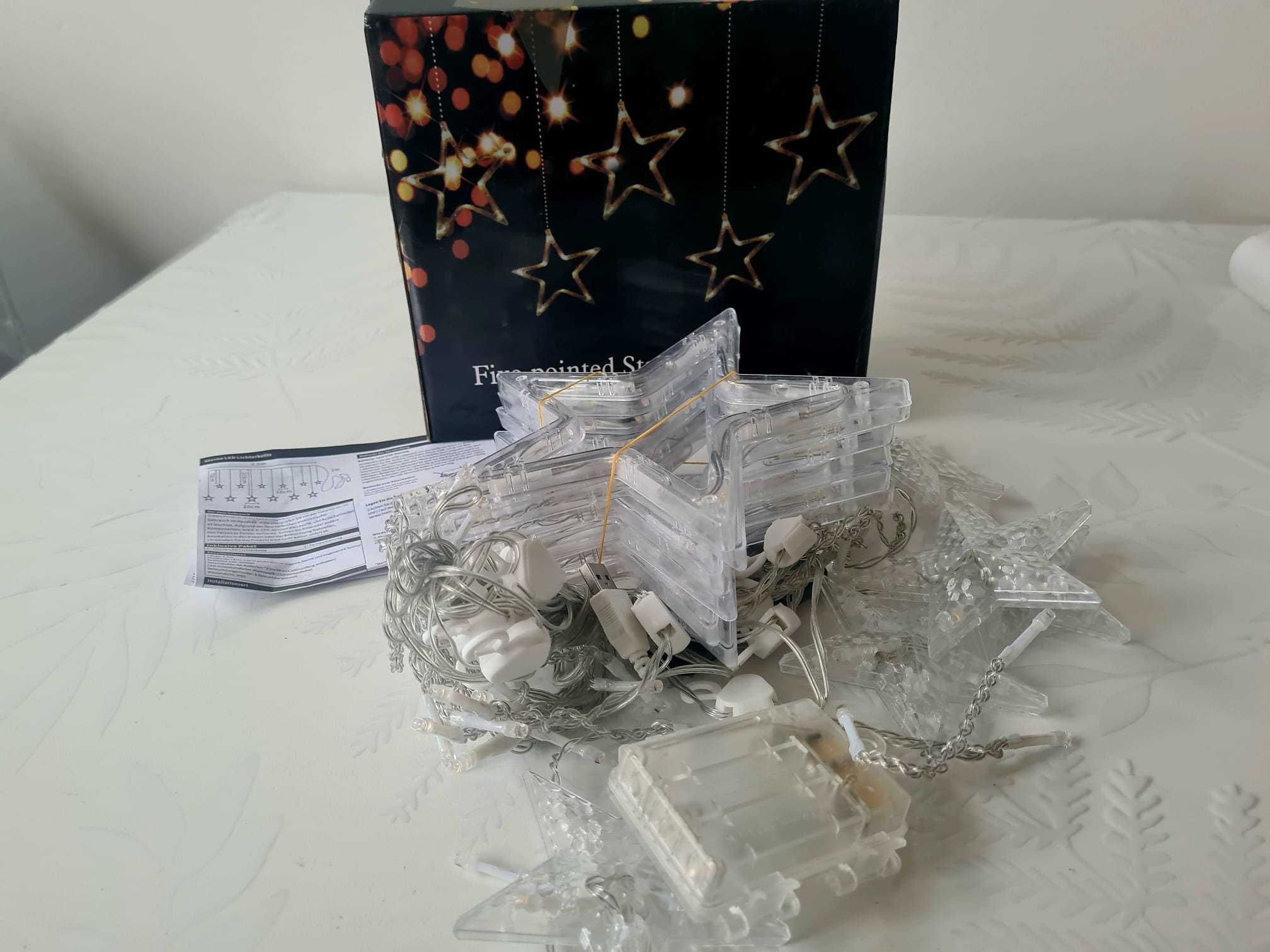 Lampki świąteczne, Kurtyna gwiazdowa LED, 12-gwiazdkowe Aj9