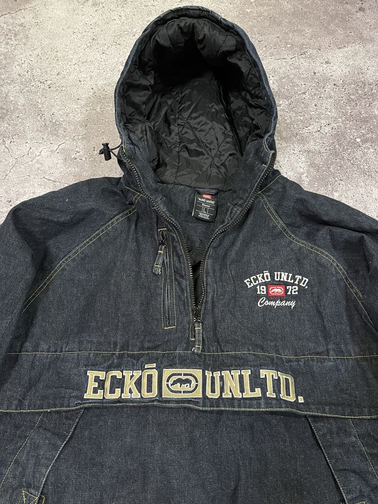 Оригинальный джинсовый анорак, куртка Ecko UNLTD (Unlimited), SK8