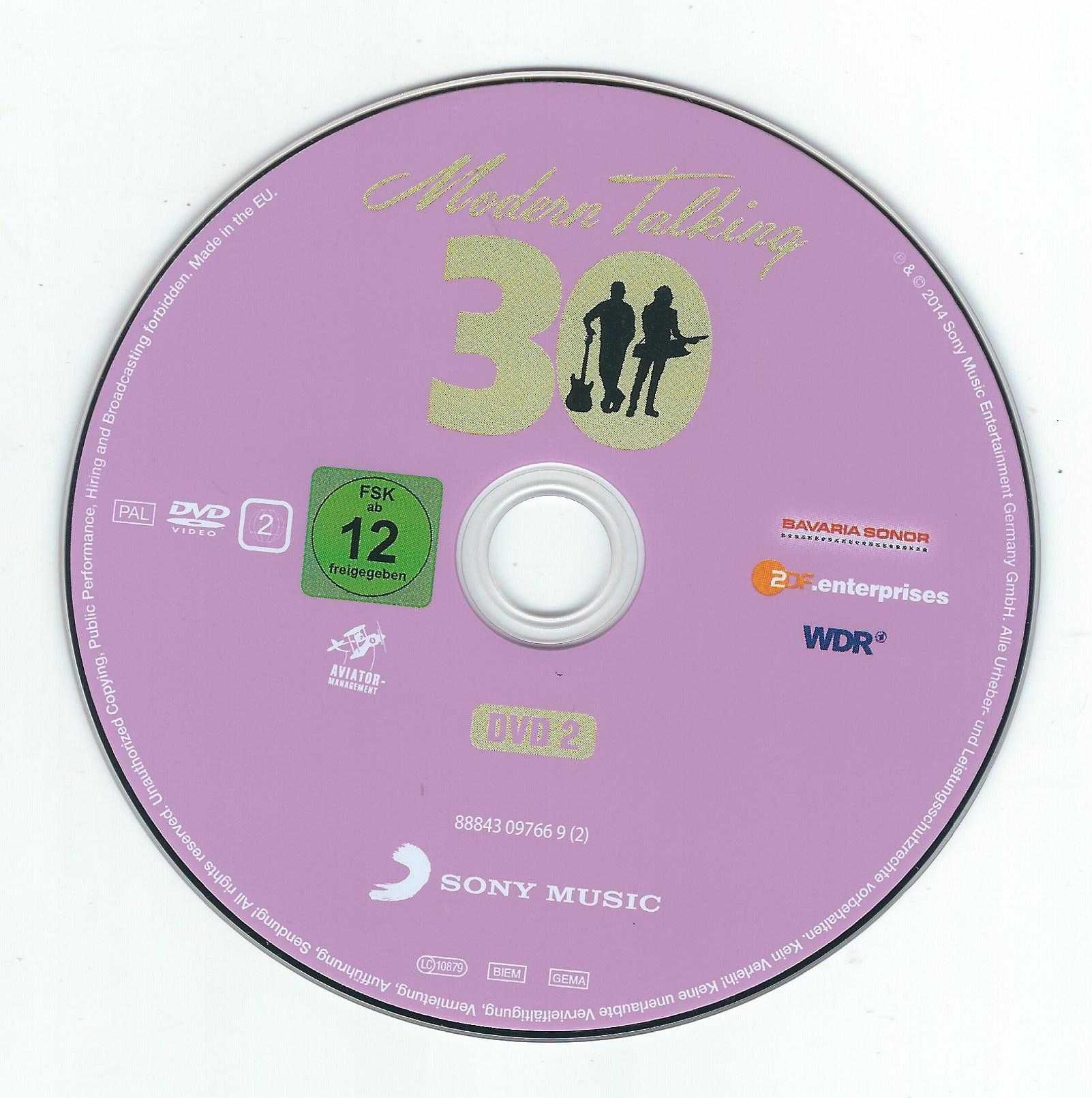 3 DVD Modern Talking – 30 (2014) (Sony Music)