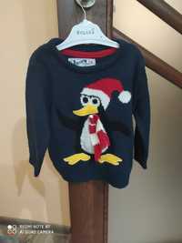 Sweter świąteczny bluzka rozmiar 92