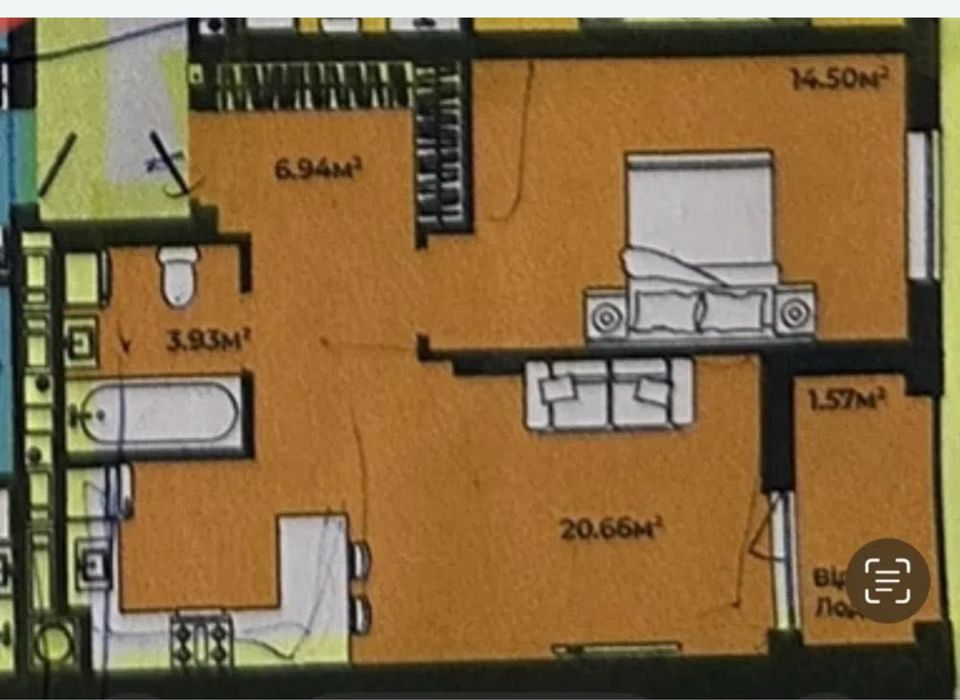 1-кімнатна квартира. Континент стайл. Continent style. ВЛАСНИК!!!