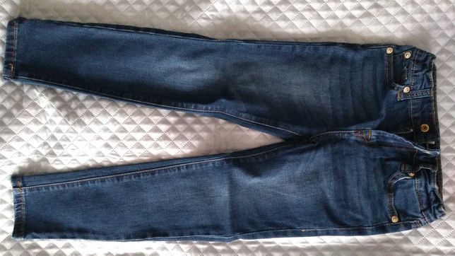 Spodnie dziewczęce jeansowe 128