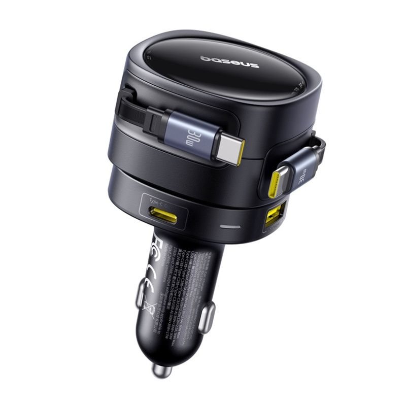 Ładowarka Samochodowa Baseus 90W 2Xusb-C 2Xusb-A 4 Urządzenia